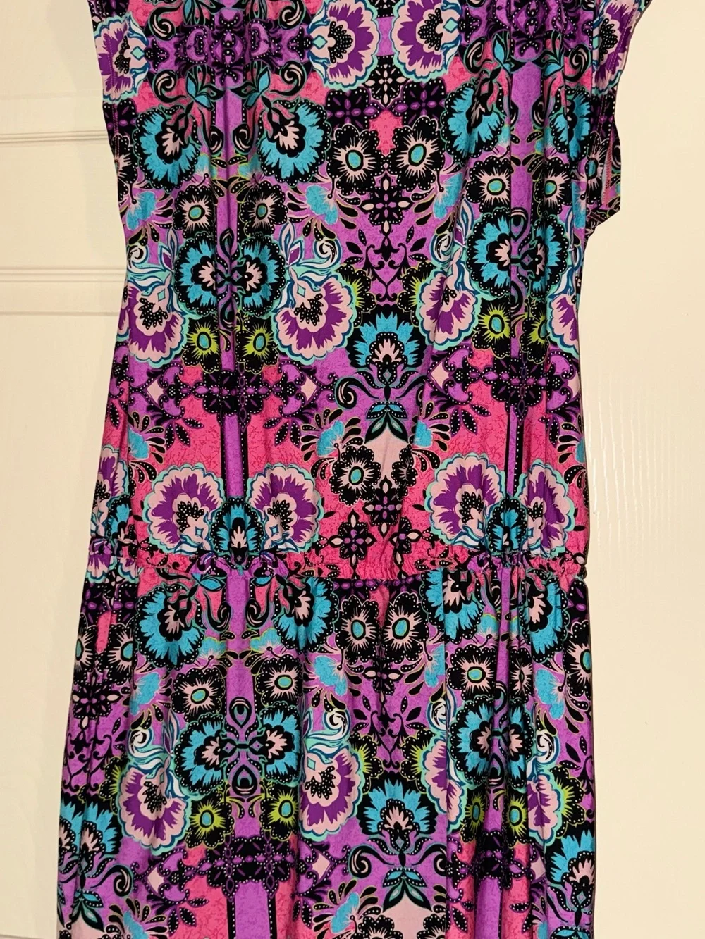 Size medium Nanette Lepore Pink, Purple & Turquoise Floral Dress